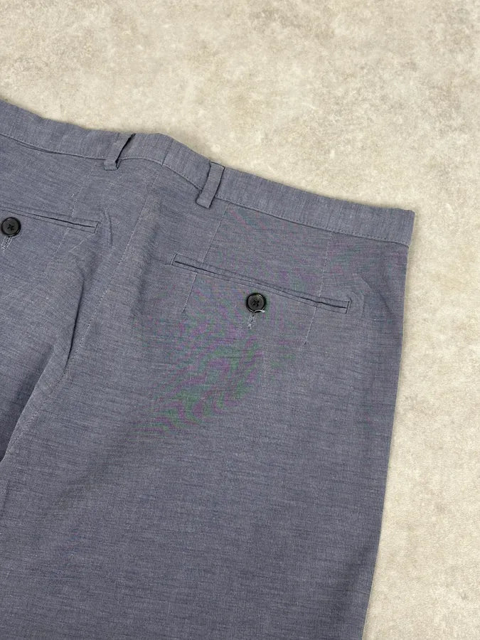 Burberry Blue Cotton Chino Pants voTfZYR 7