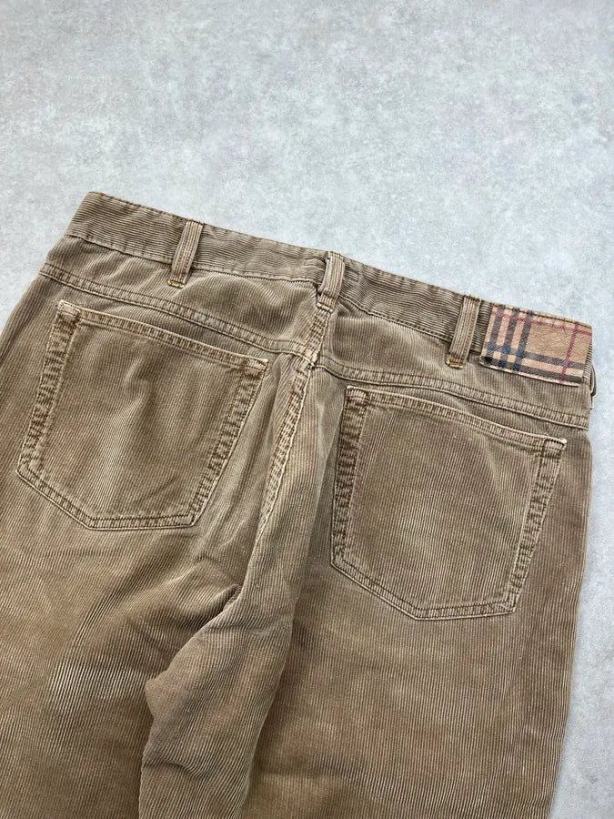 Burberry Beige Corduroy Cozy Pants aDRuBXR 6