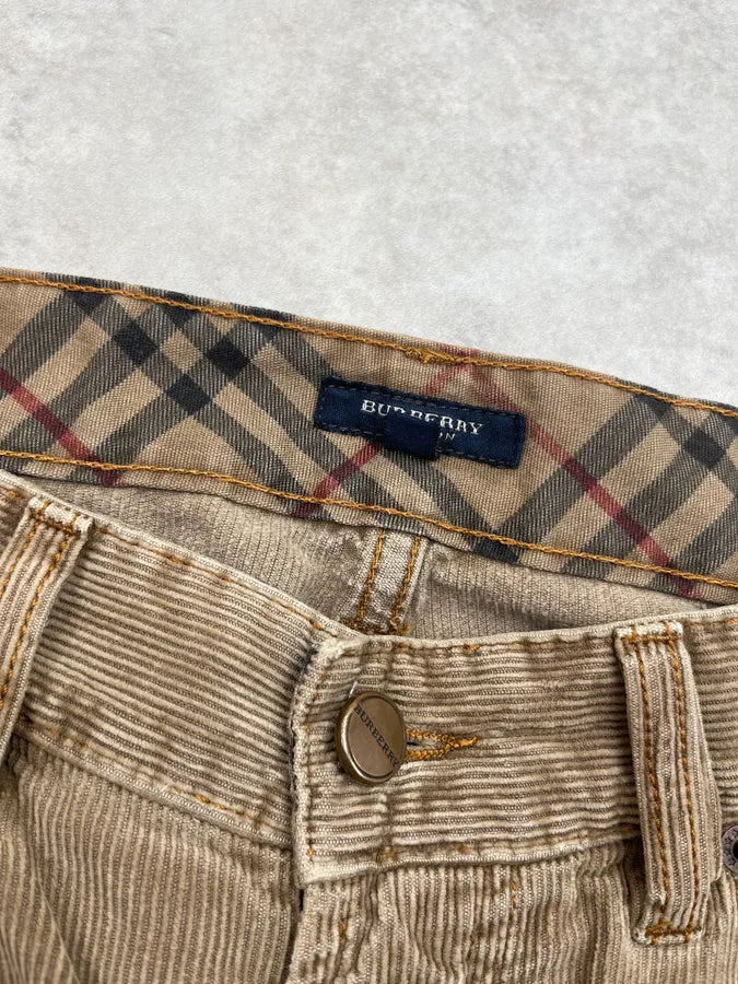 Burberry Beige Corduroy Cozy Pants aDRuBXR 9