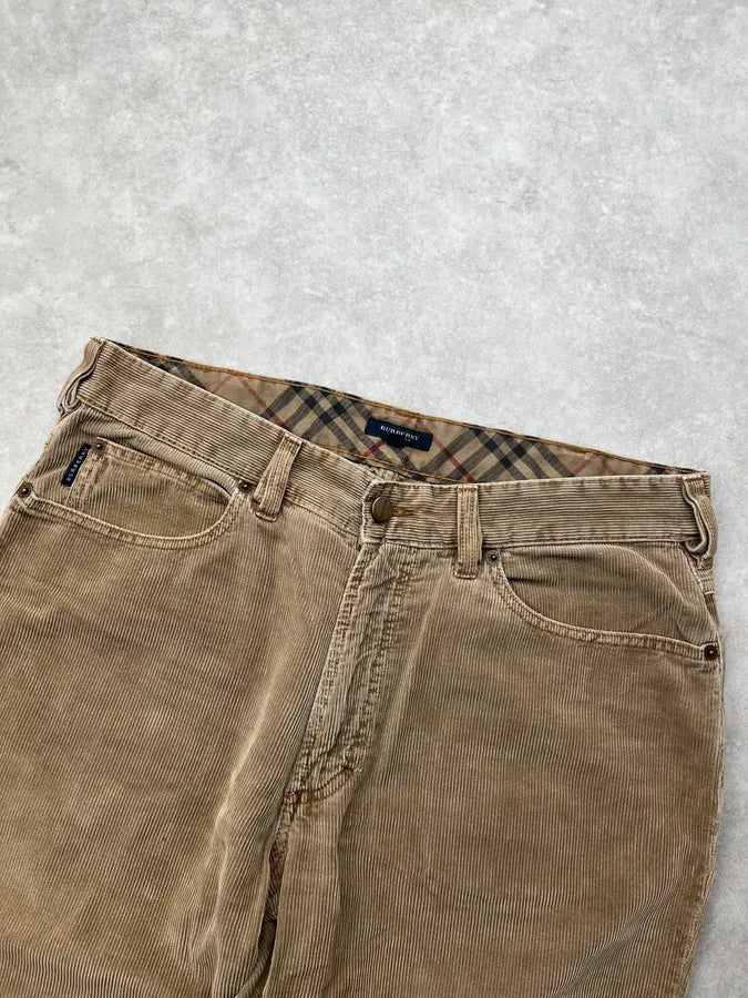 Burberry Beige Corduroy Cozy Pants aDRuBXR 5