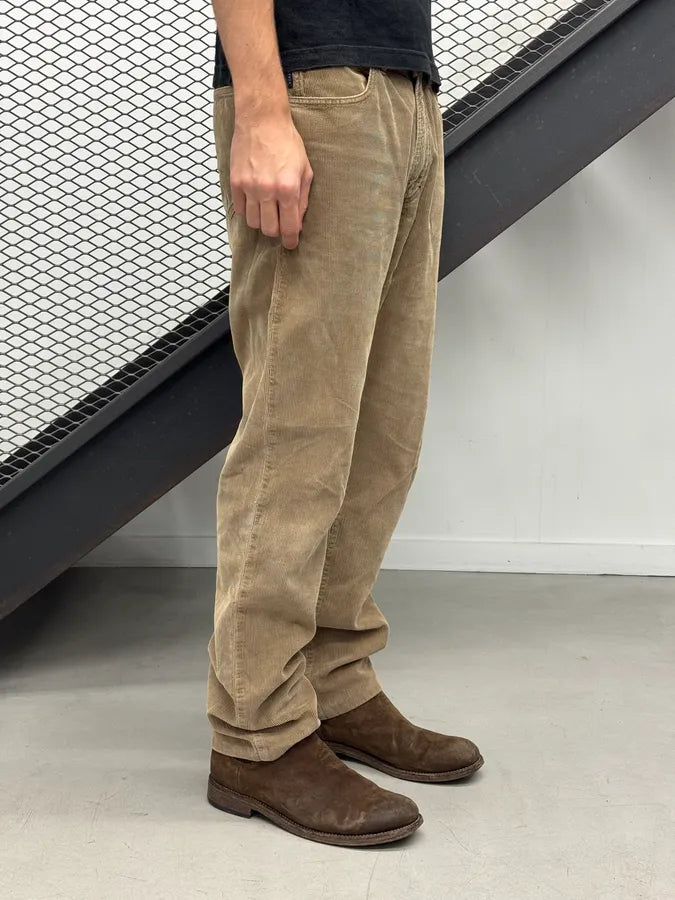 Burberry Beige Corduroy Cozy Pants aDRuBXR 2