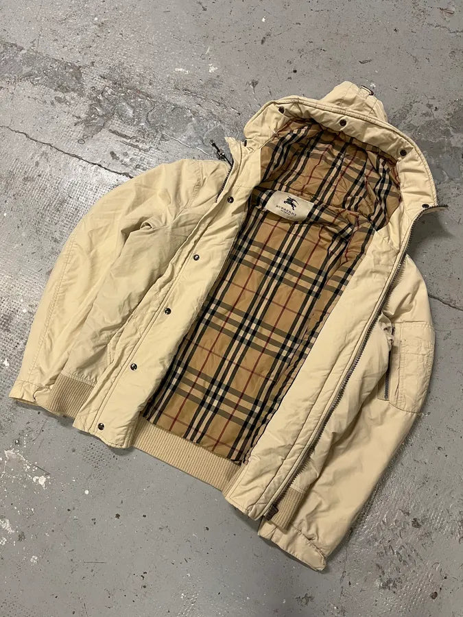 Burberry Creamy Avant-Garde Bomber Jacket (M) SEWBlHK 5
