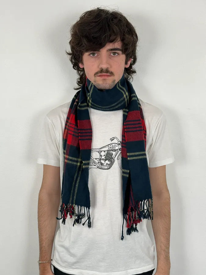 Burberry Green & Tartan Wool Scarf sTuwLPp 1