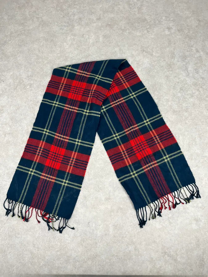 Burberry Green & Tartan Wool Scarf sTuwLPp 2