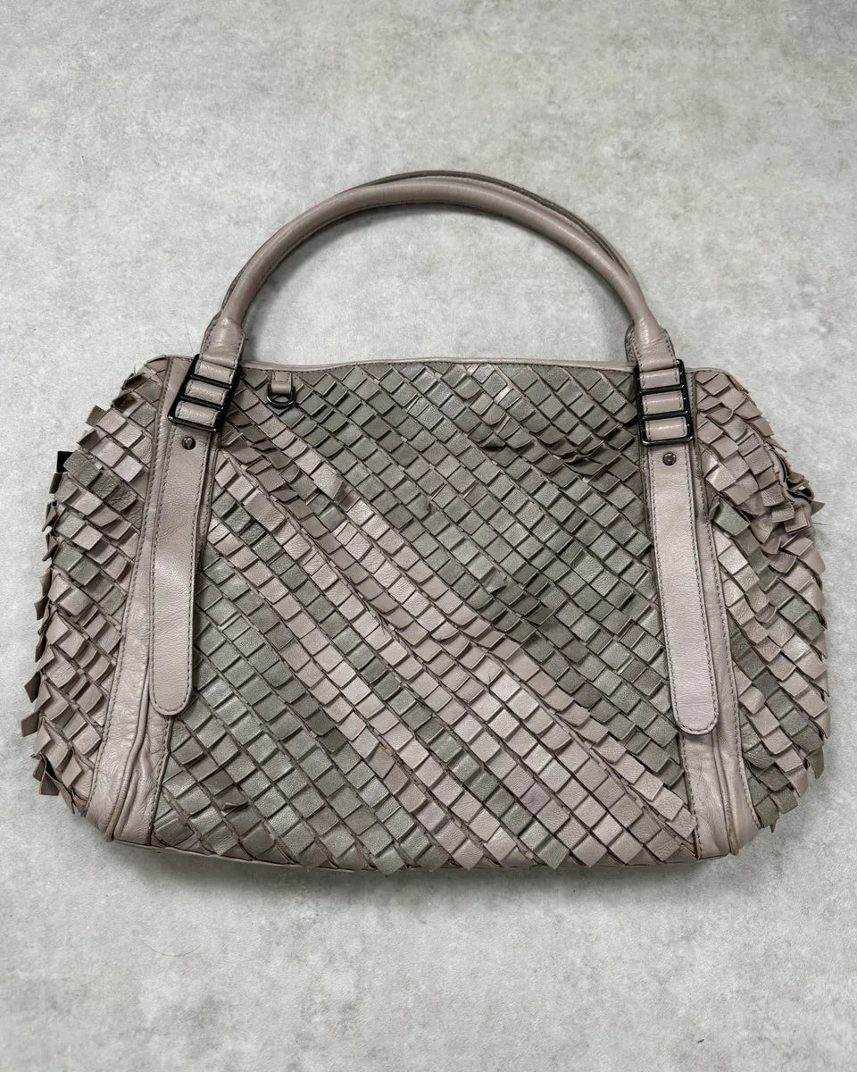 Burberry Grey Leather Textured Handle Bag  mSpdIOE 2