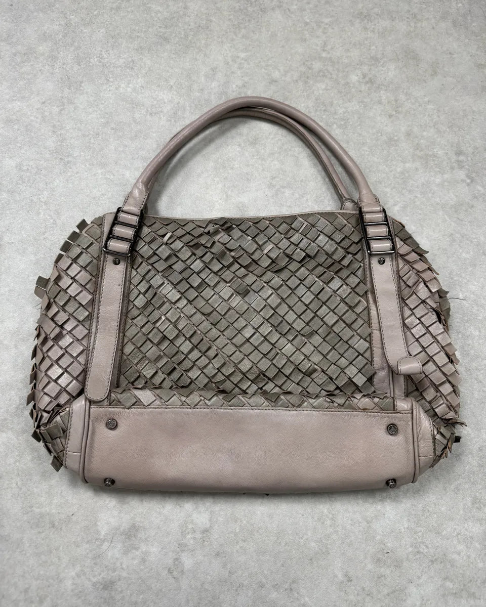 Burberry Grey Leather Textured Handle Bag  mSpdIOE 3