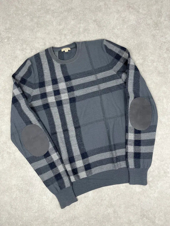 Burberry Grey Signature Tartan Sweater bFYmNVP 3