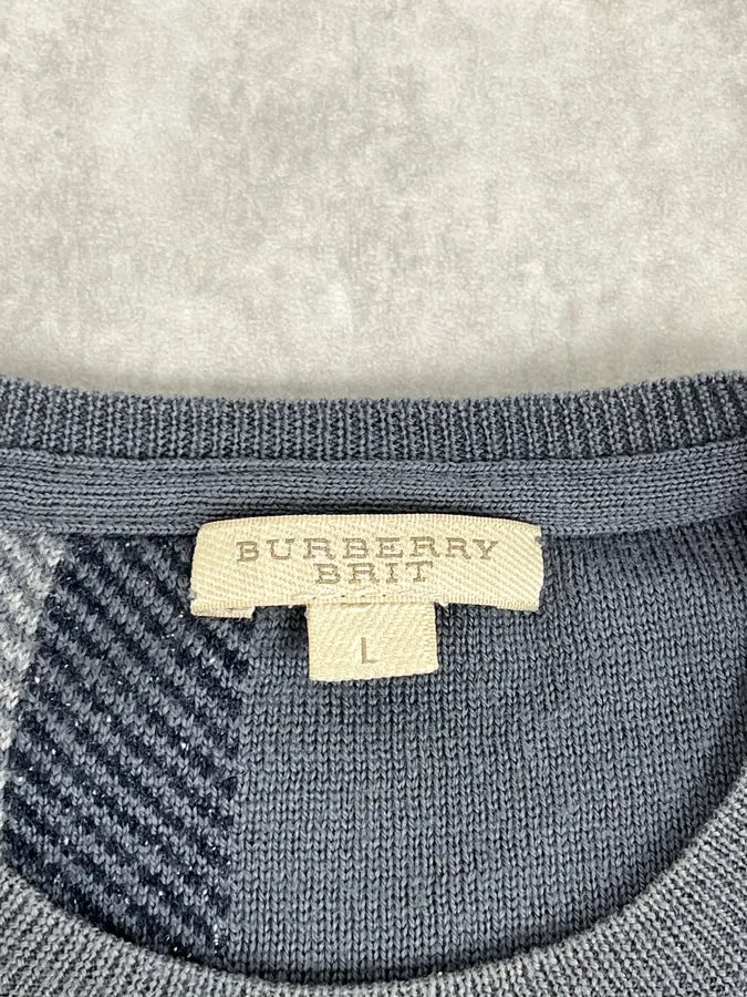 Burberry Grey Signature Tartan Sweater bFYmNVP 7