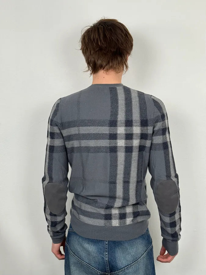 Burberry Grey Signature Tartan Sweater bFYmNVP 2