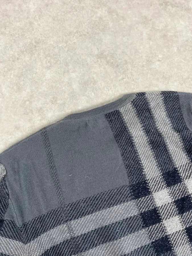 Burberry Grey Signature Tartan Sweater bFYmNVP 6