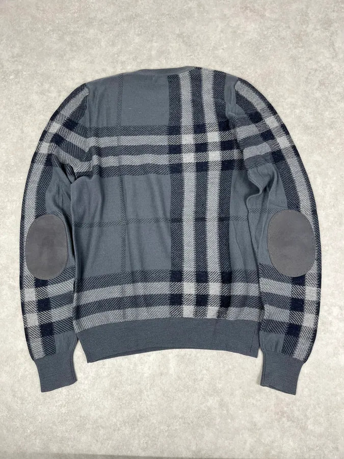 Burberry Grey Signature Tartan Sweater bFYmNVP 5