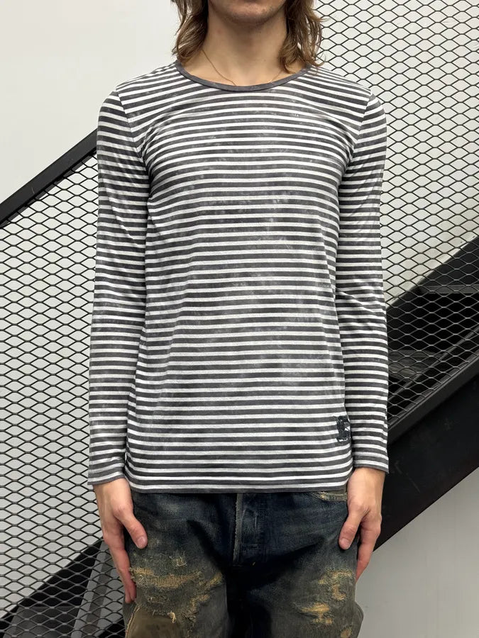 Burberry Grey White Striped Mariniere Longsleeve JPaNHSG 0