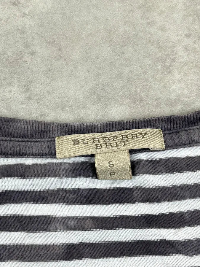 Burberry Grey White Striped Mariniere Longsleeve JPaNHSG 10