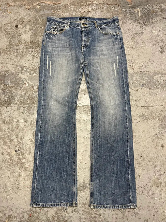 2000s Burberry Blue Faded Denim Jeans (L) aKjobHo 2