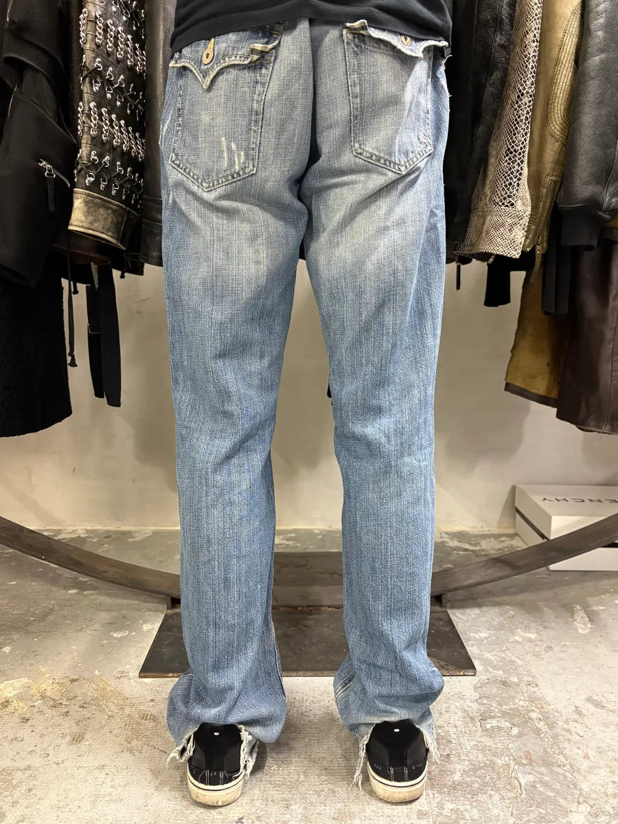 2000s Burberry Blue Faded Denim Jeans (L) aKjobHo 3