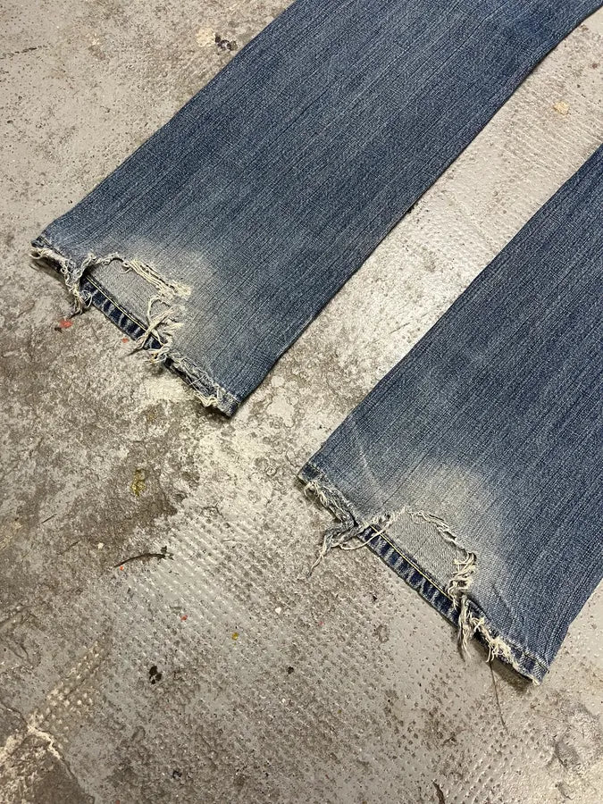 2000s Burberry Blue Faded Denim Jeans (L) aKjobHo 7