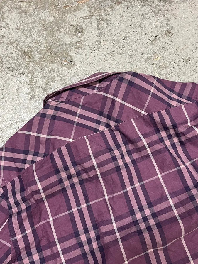 Burberry London Purple Tartan Shirt kGIZYuh 7
