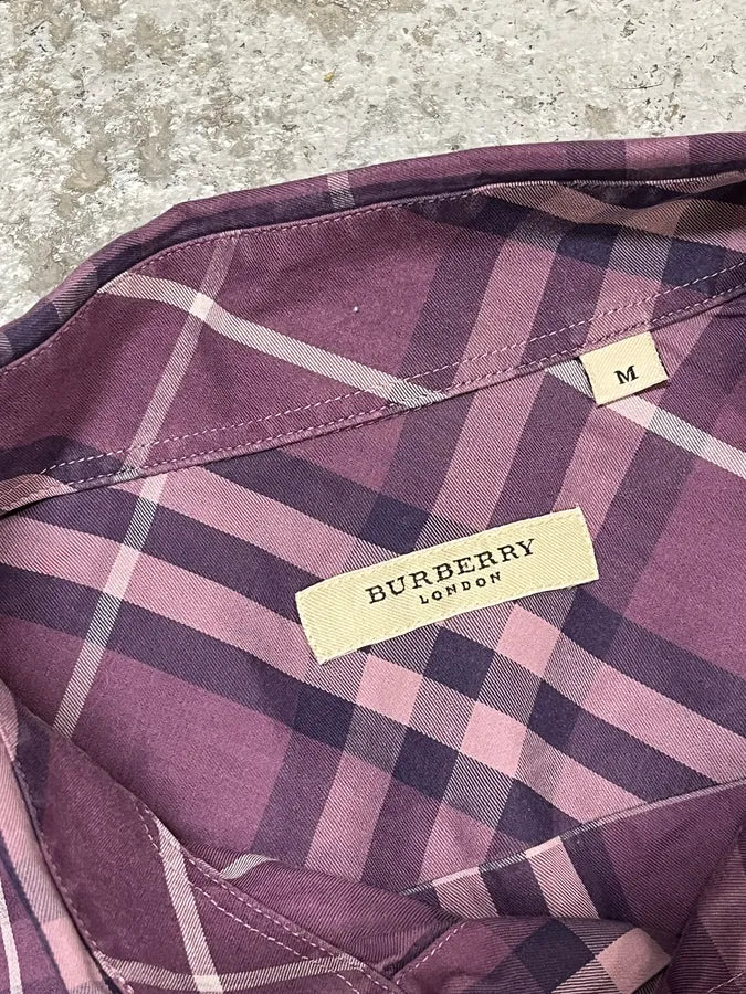 Burberry London Purple Tartan Shirt kGIZYuh 8