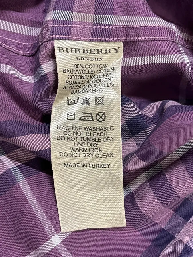 Burberry London Purple Tartan Shirt kGIZYuh 9