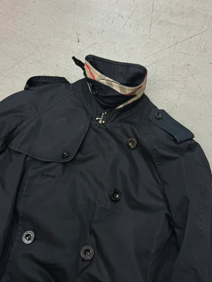 Burberry Faded Black Classic Modular Buttoned Trench Coat MCzgoOm 6