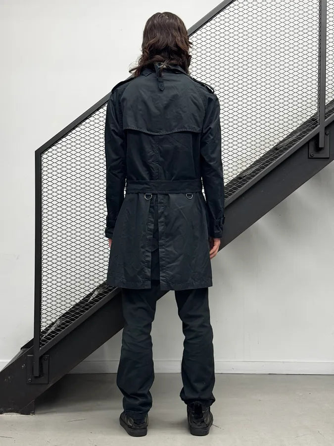 Burberry Faded Black Classic Modular Buttoned Trench Coat MCzgoOm 3