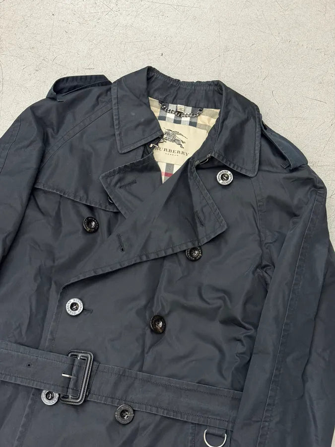 Burberry Faded Black Classic Modular Buttoned Trench Coat MCzgoOm 4