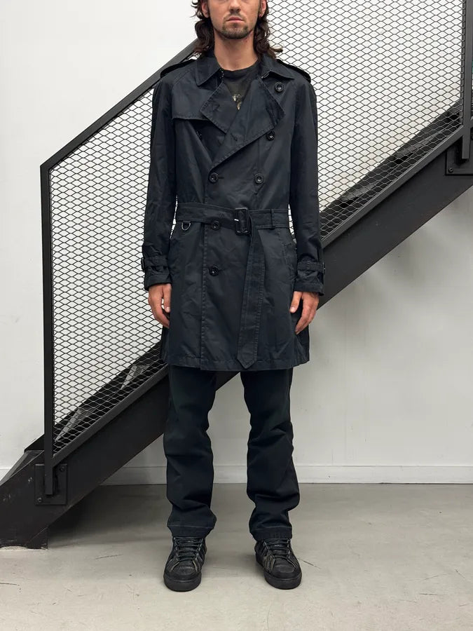 Burberry Faded Black Classic Modular Buttoned Trench Coat MCzgoOm 2