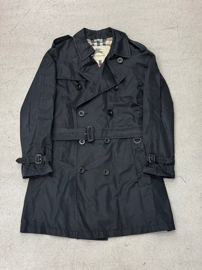 Burberry Faded Black Classic Modular Buttoned Trench Coat MCzgoOm 0