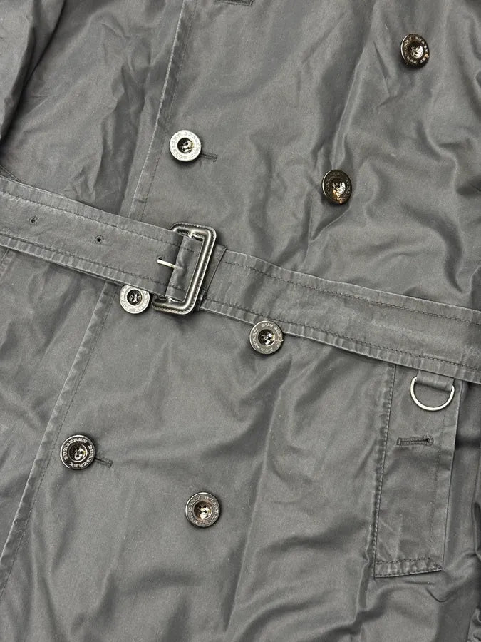 Burberry Faded Black Classic Modular Buttoned Trench Coat MCzgoOm 11