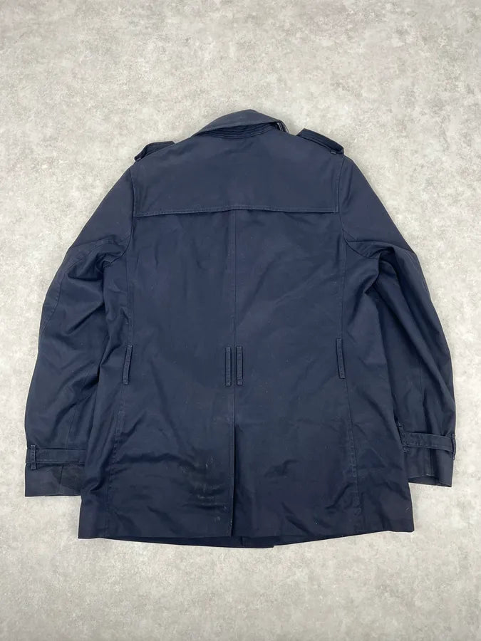 Burberry Navy Classy Trench Jacket OgwOwXJ 4
