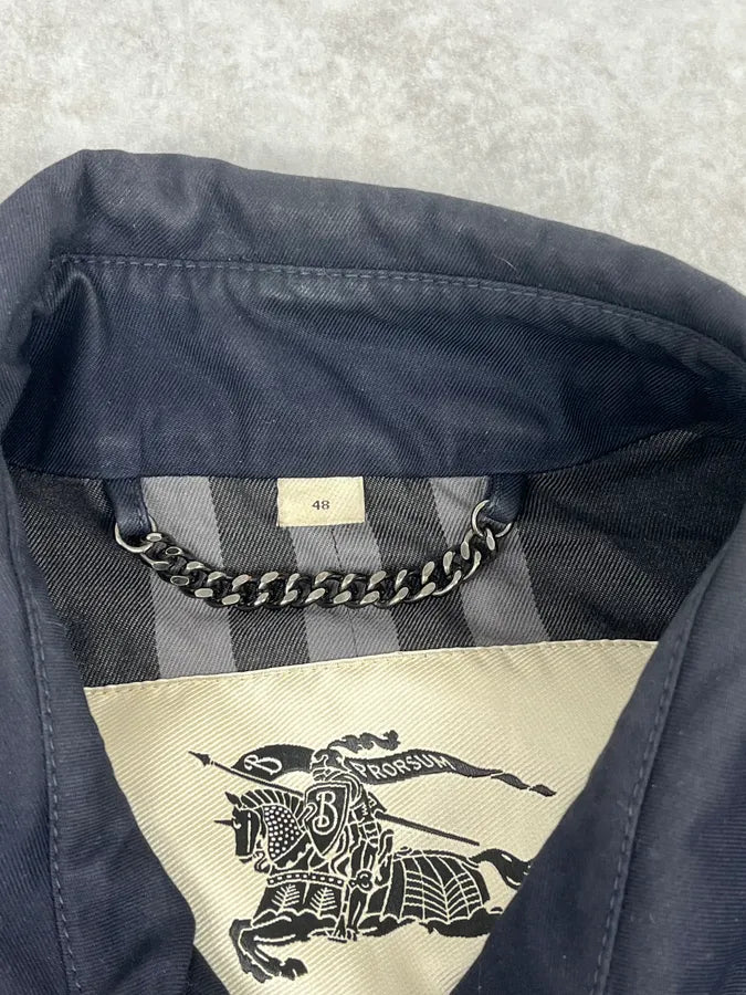 Burberry Navy Classy Trench Jacket OgwOwXJ 6