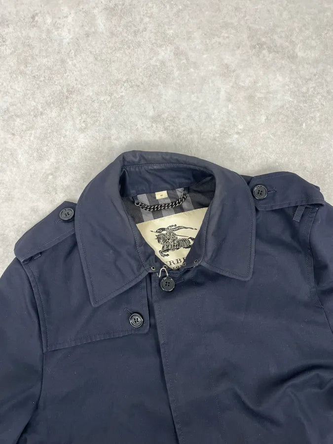 Burberry Navy Classy Trench Jacket OgwOwXJ 3