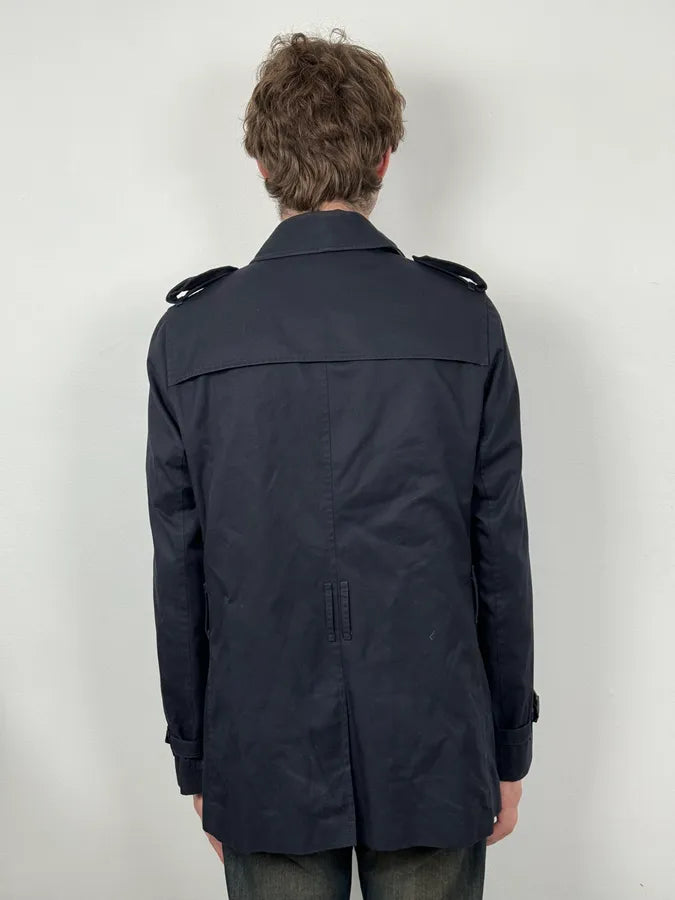 Burberry Navy Classy Trench Jacket OgwOwXJ 2