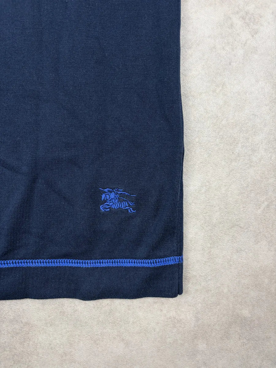 Burberry Navy Minimalist Polo Shirt HszOZpf 5