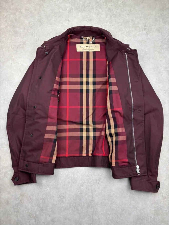 Burberry Dark Purple Obscure Classy Jacket  vwvOOUa 6