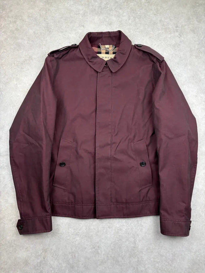 Burberry Dark Purple Obscure Classy Jacket  vwvOOUa 0