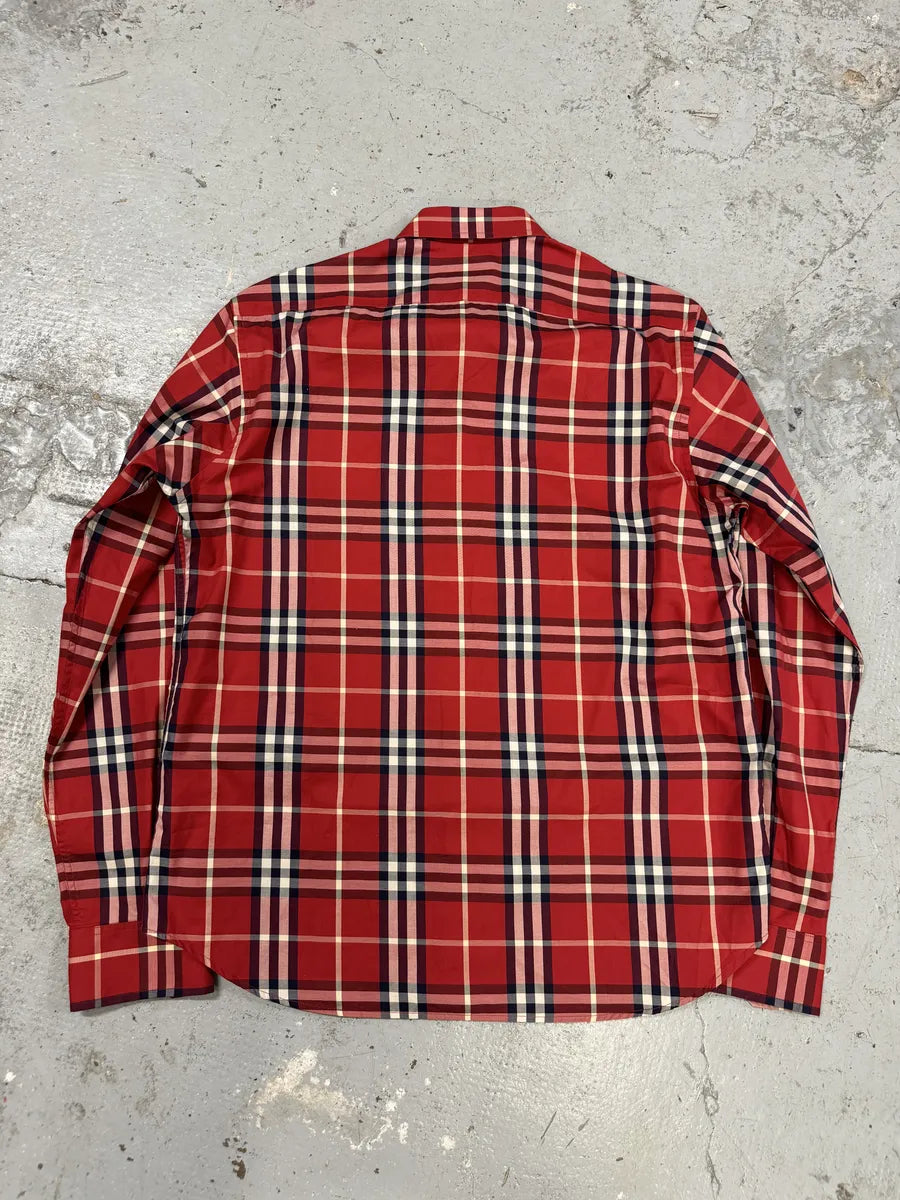 Burberry Red Checked Tartan Shirt lPiYUJj 1