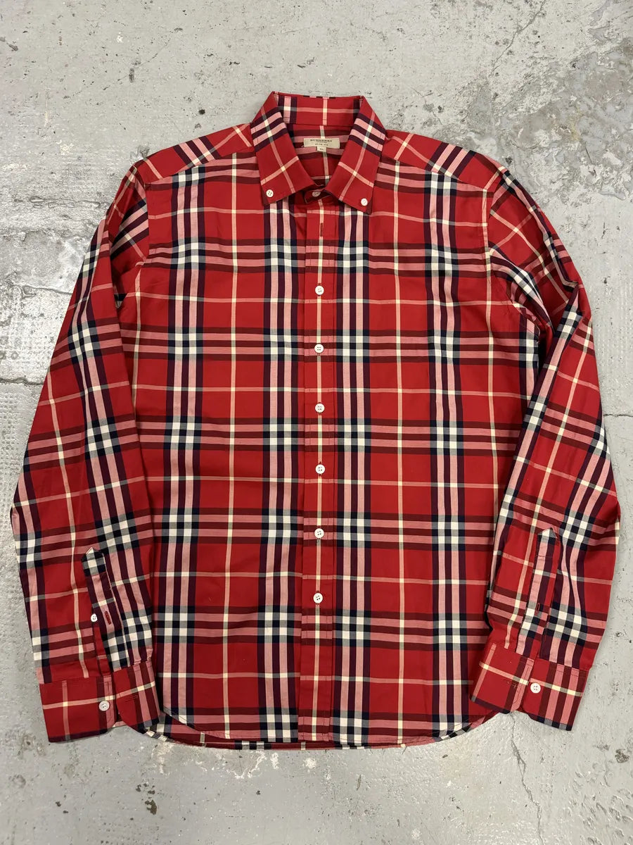 Burberry Red Checked Tartan Shirt lPiYUJj 2