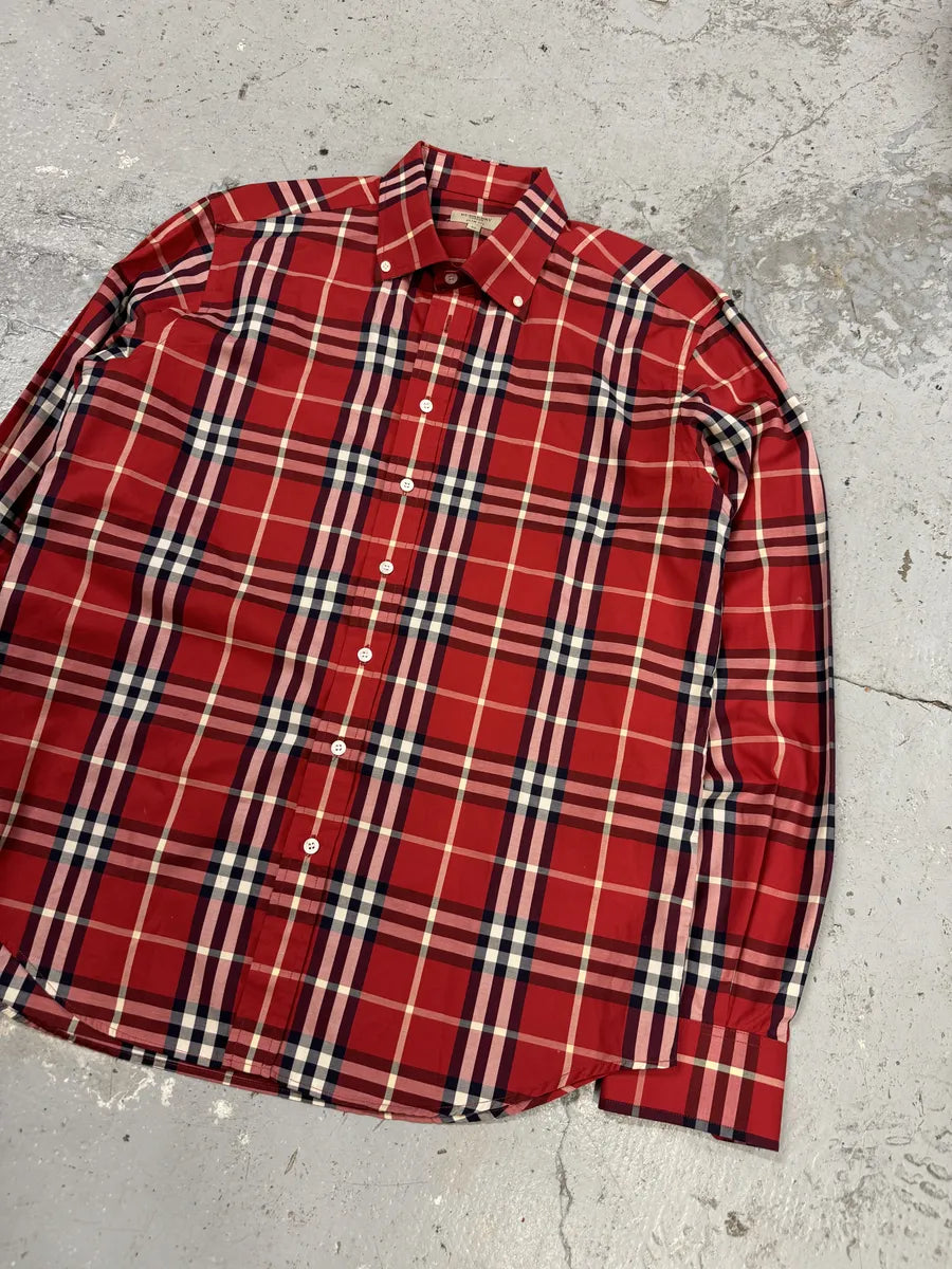 Burberry Red Checked Tartan Shirt lPiYUJj 7