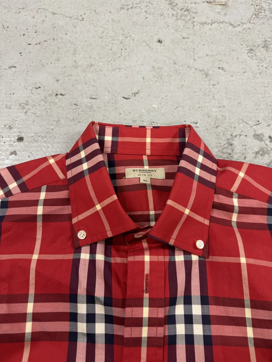 Burberry Red Checked Tartan Shirt lPiYUJj 8