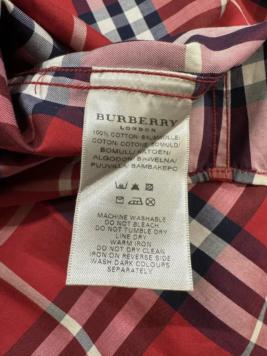Burberry Red Checked Tartan Shirt lPiYUJj 9