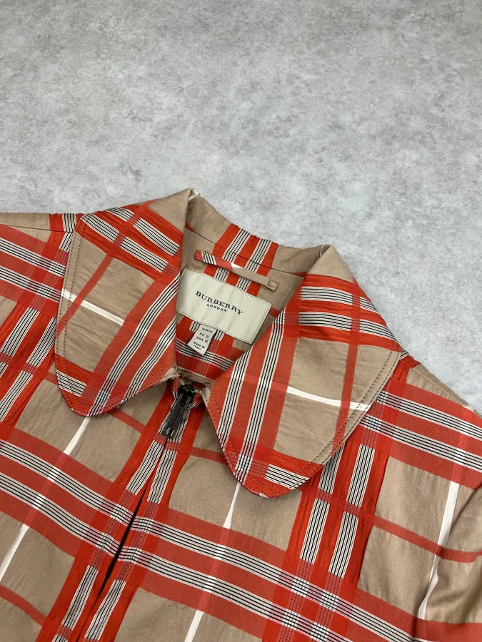 Burberry Squared Beige & Orange Jacket jcsOQNY 3