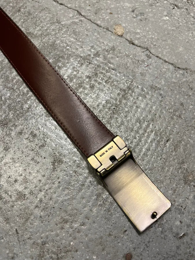 Burberry Tartan Monogram Beige Belt wWbwned 7