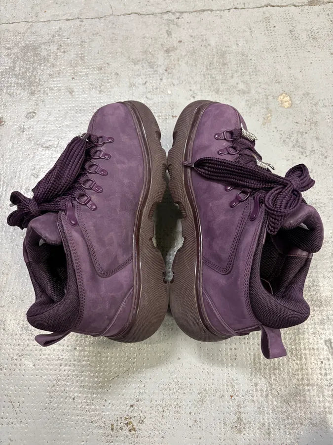 Burberry Purple Leather Extra Bubble Sneakers lacpUUv 3