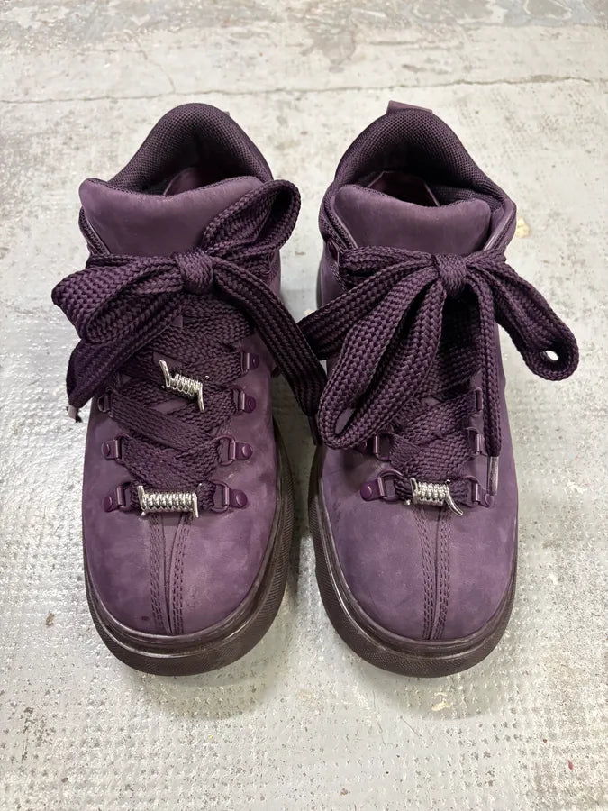Burberry Purple Leather Extra Bubble Sneakers lacpUUv 1