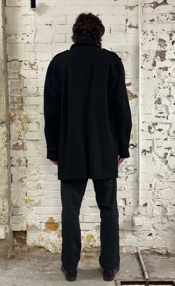 2000s C.P. Company Black Wool Double-Breasted Coat EqXzuRi 2