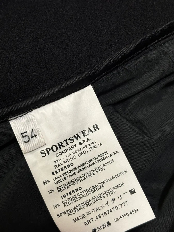 2000s C.P. Company Black Wool Double-Breasted Coat EqXzuRi 10