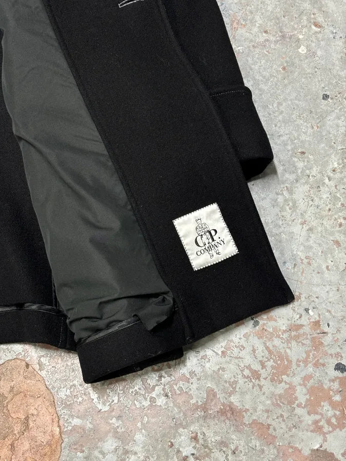 2000s C.P. Company Black Wool Double-Breasted Coat EqXzuRi 9