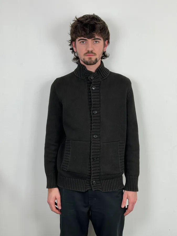 C.P. Company Brown Premium Wool Cardigan Sweater CuVwZZA 2
