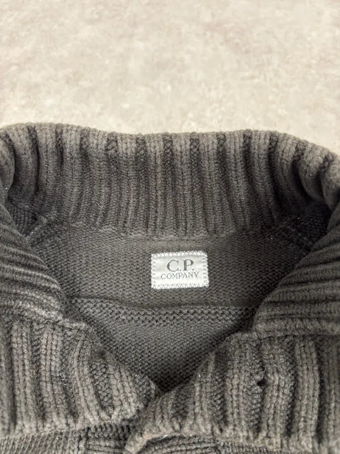 C.P. Company Brown Premium Wool Cardigan Sweater CuVwZZA 5